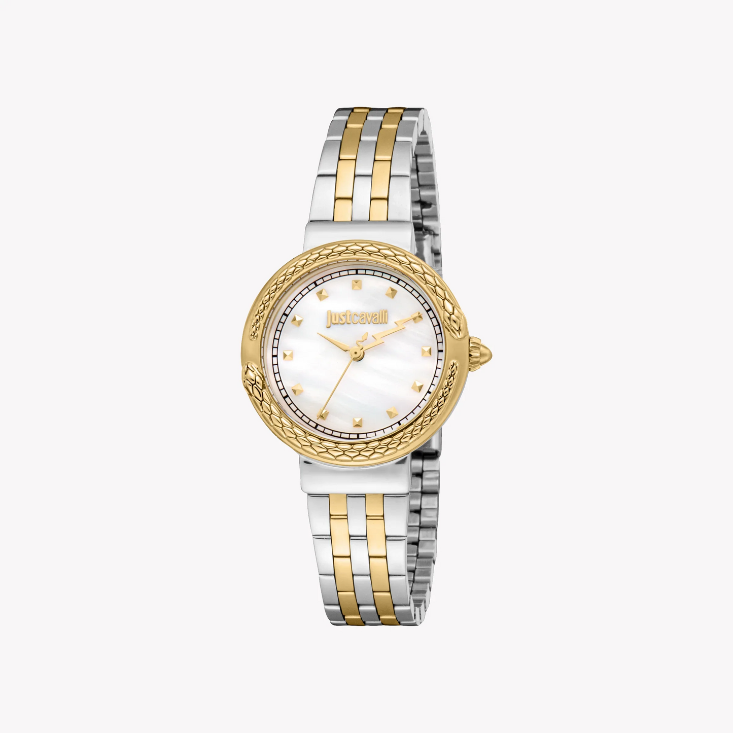 Just Cavalli Two Tone Silver & Gold Alloy Steel Women's Watch