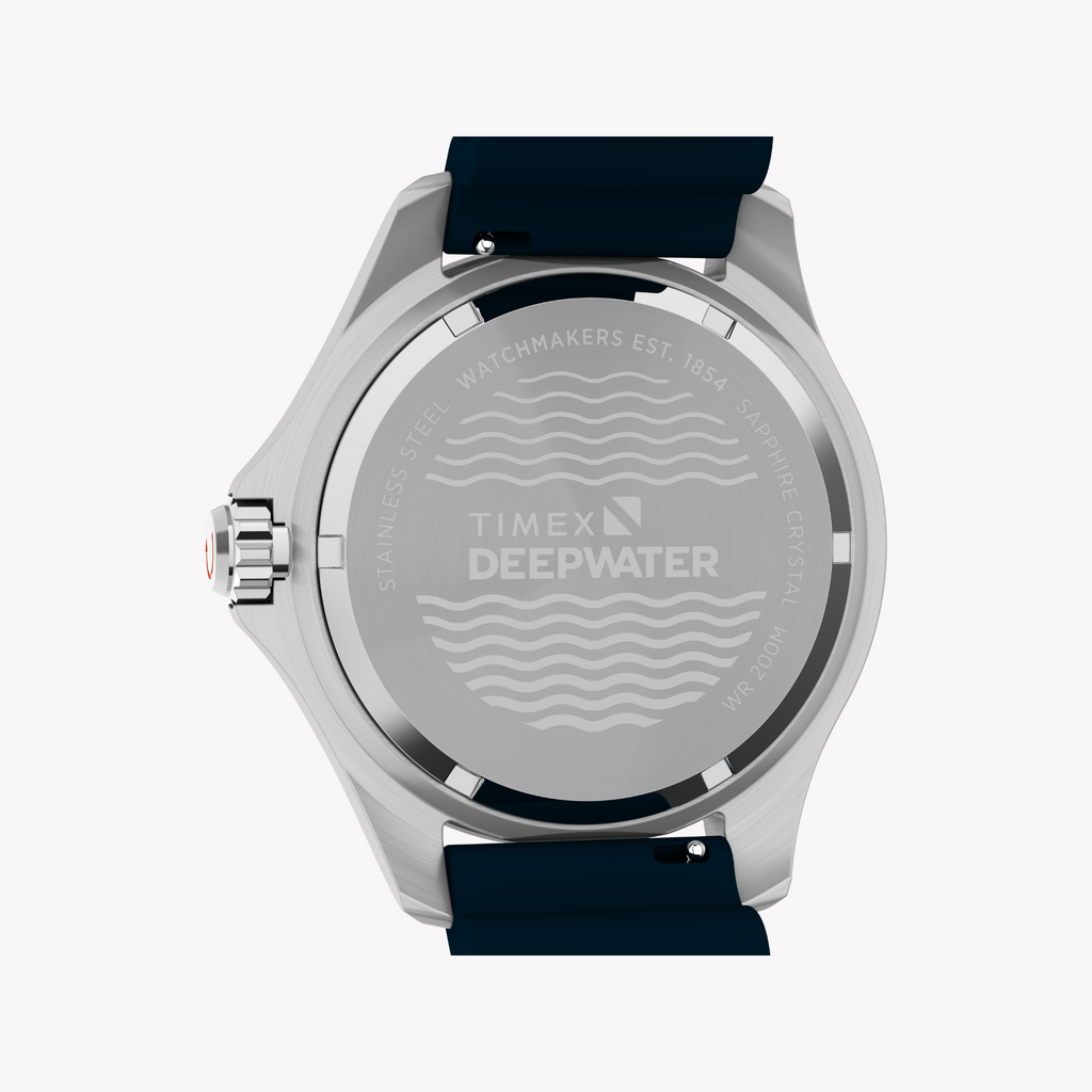 TIMEX Men's Silver/Blue Stainless Steel Watch | TW2W81500