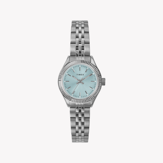 TIMEX Women's Silver & Blue Quartz Watch | TW2W90700