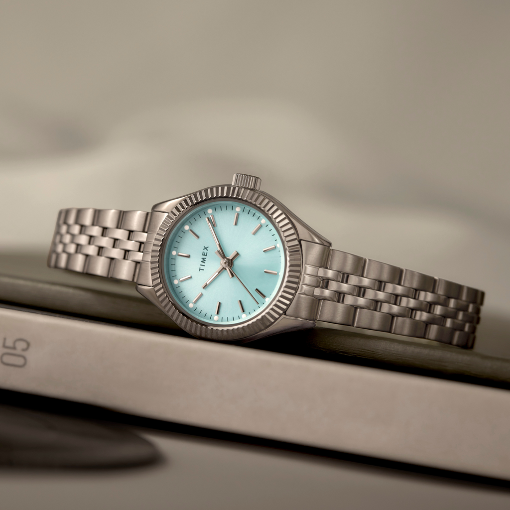 TIMEX Women's Silver & Blue Quartz Watch | TW2W90700