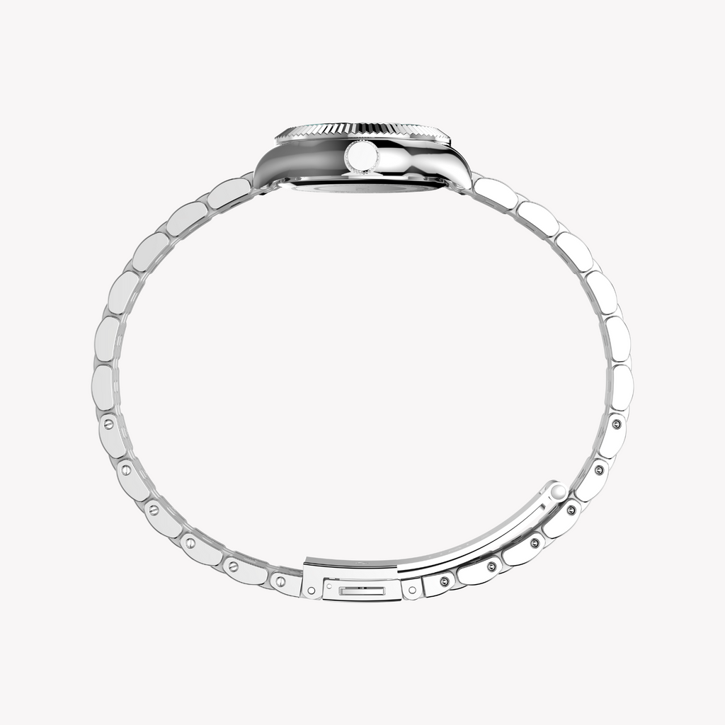 TIMEX Women's Silver & Blue Quartz Watch | TW2W90700