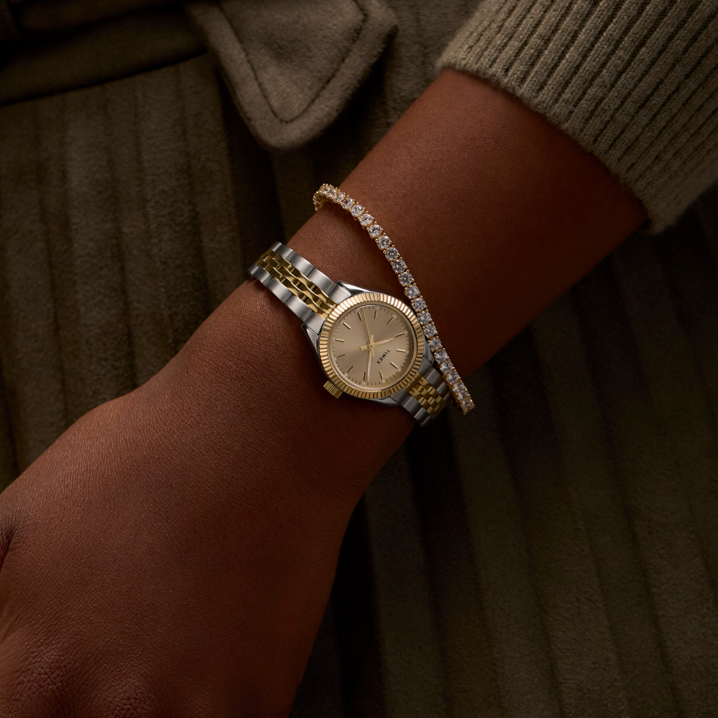 TIMEX Women's Silver/Gold Watch | TW2W90900