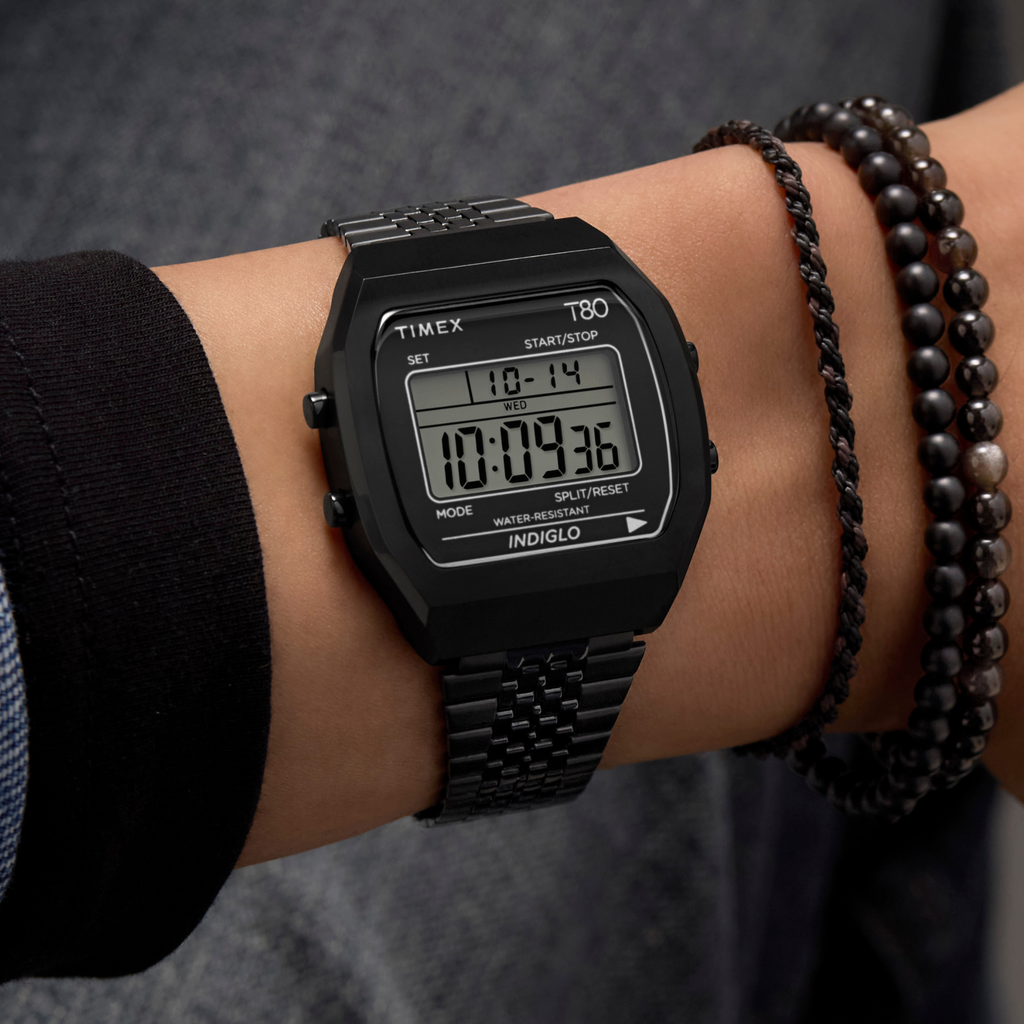 Timex Men's Black Stainless Steel Watch | Model TW2W91600