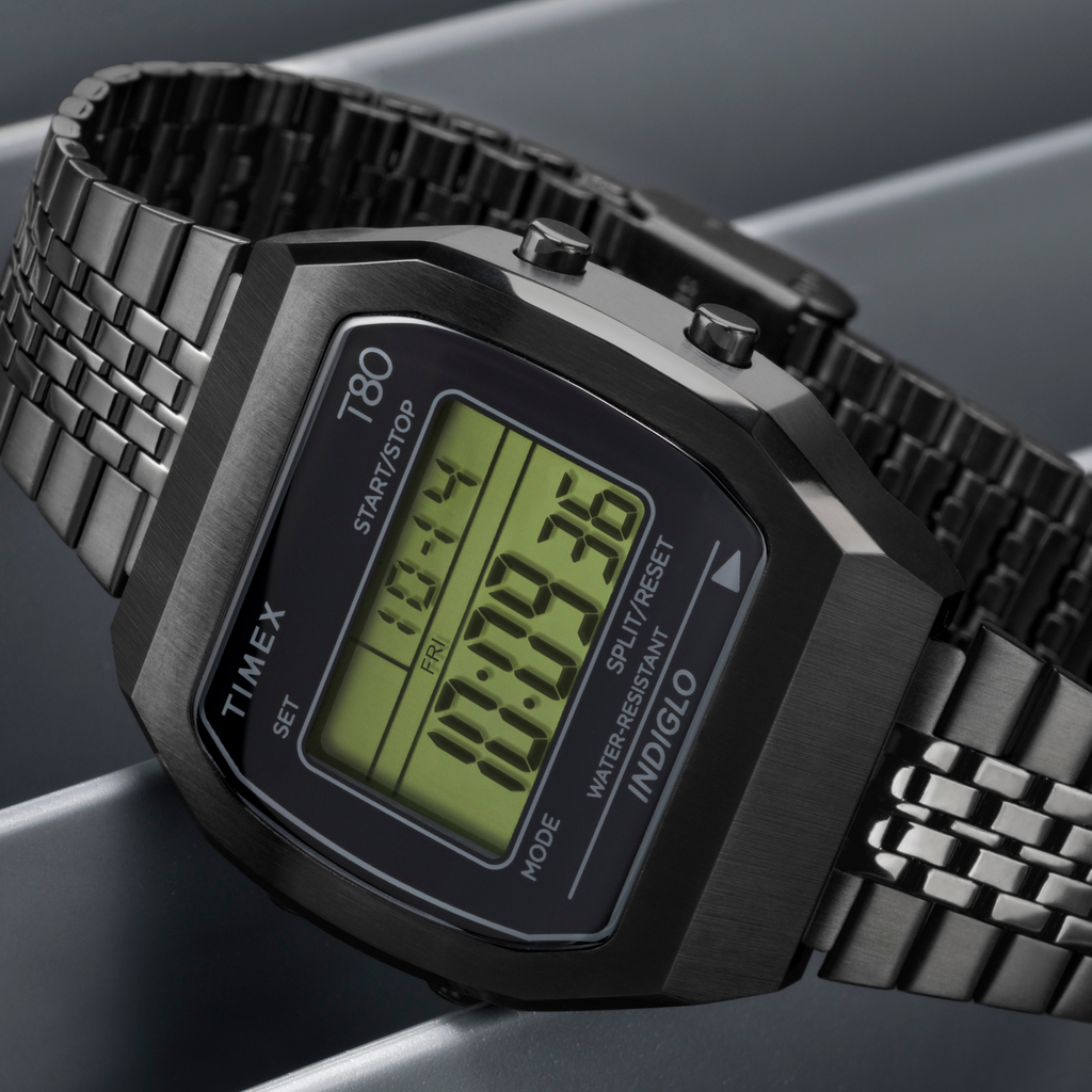 Timex Men's Black Stainless Steel Watch | Model TW2W91600