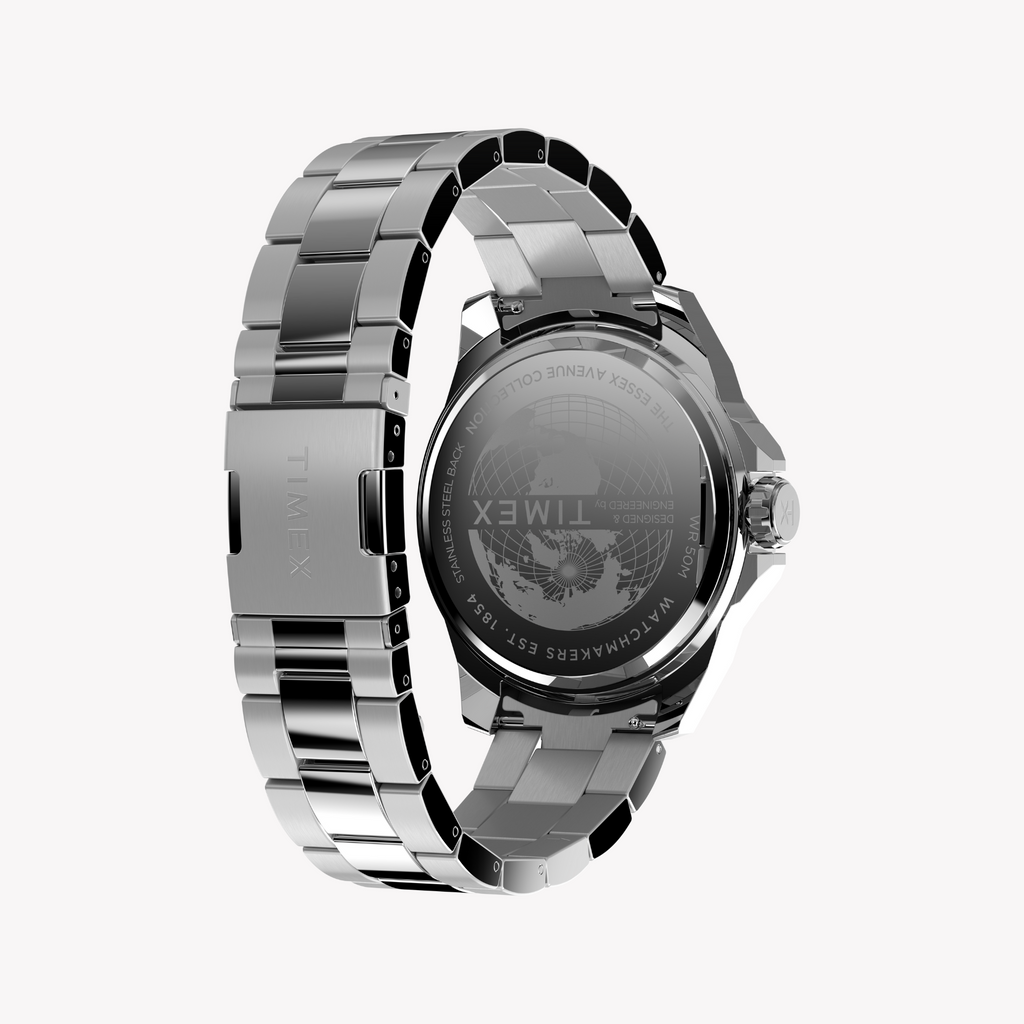 TIMEX Men's Silver Stainless Steel Watch | TW2W92700