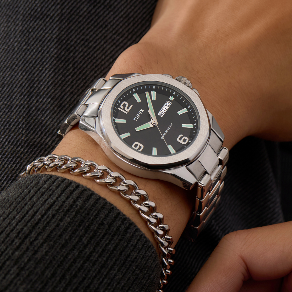 TIMEX Men's Silver Stainless Steel Watch | TW2W92700