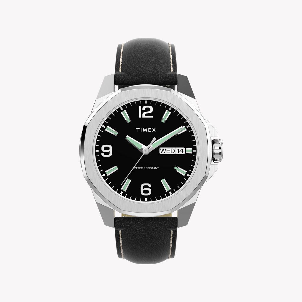 TIMEX Men's Quartz Watch, Silver/Black | TW2W92900