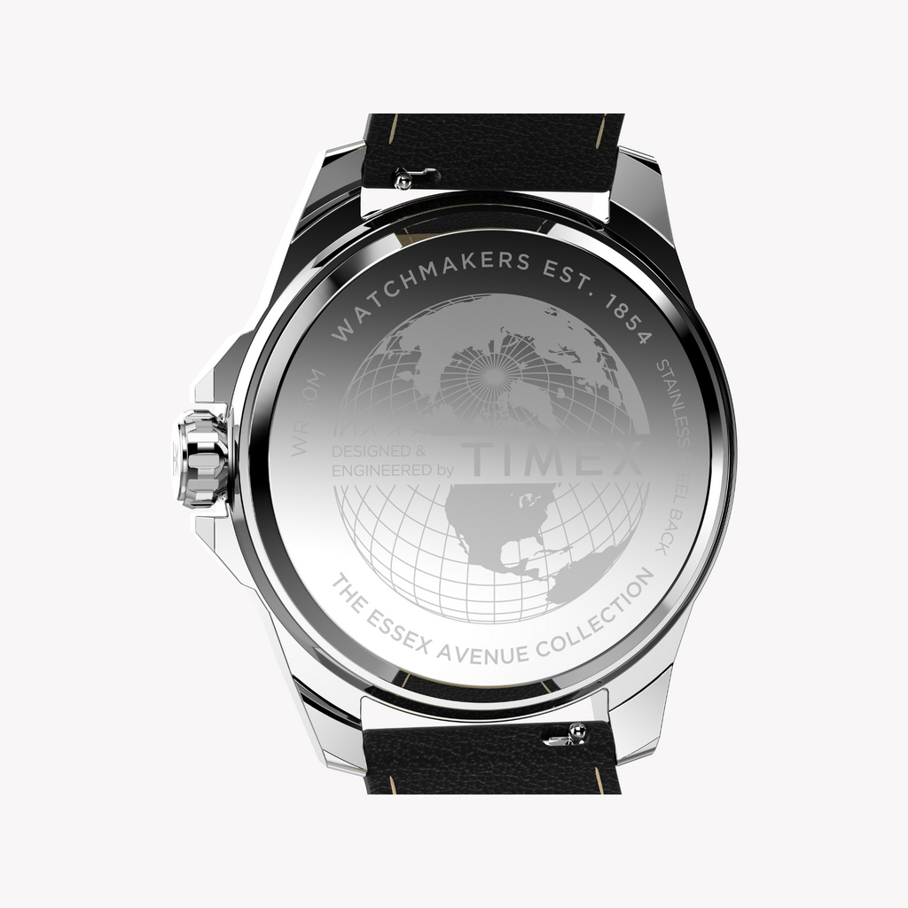 TIMEX Men's Quartz Watch, Silver/Black | TW2W92900