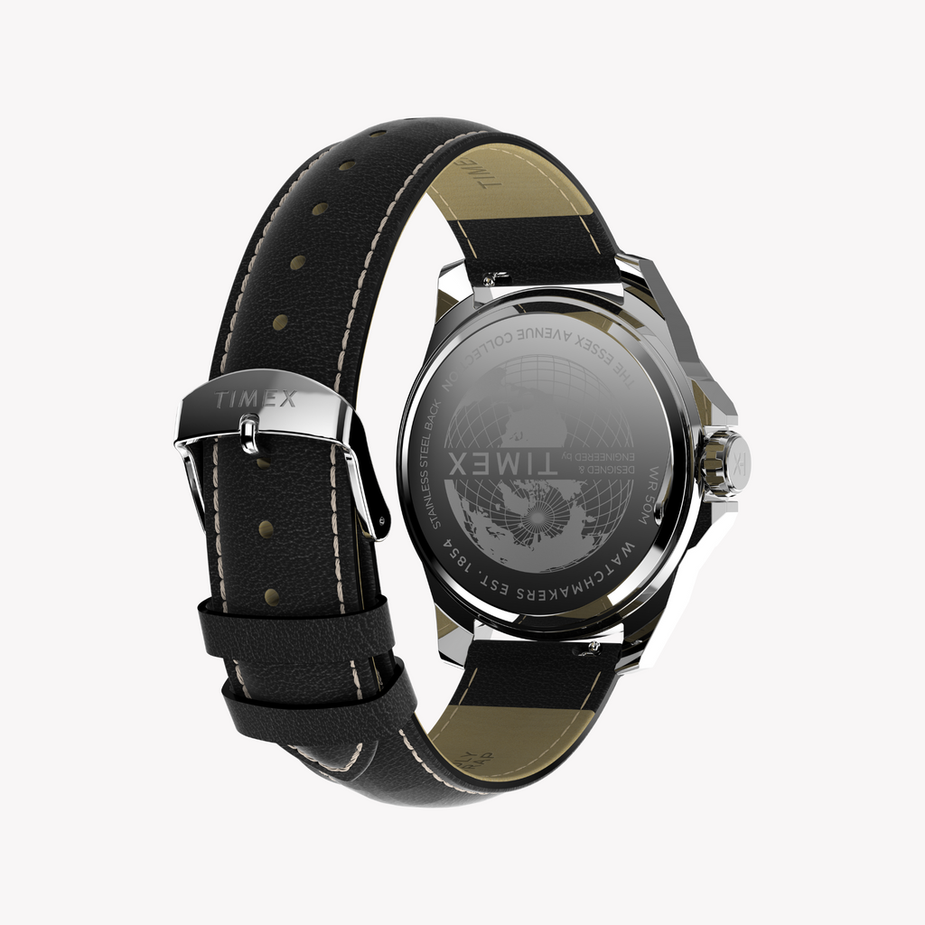 TIMEX Men's Quartz Watch, Silver/Black | TW2W92900