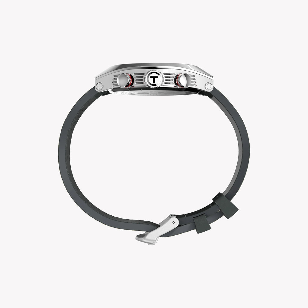 Mens Legacy Tonneau SST Taupe Dial Brown Strap Watch | TW2W93400