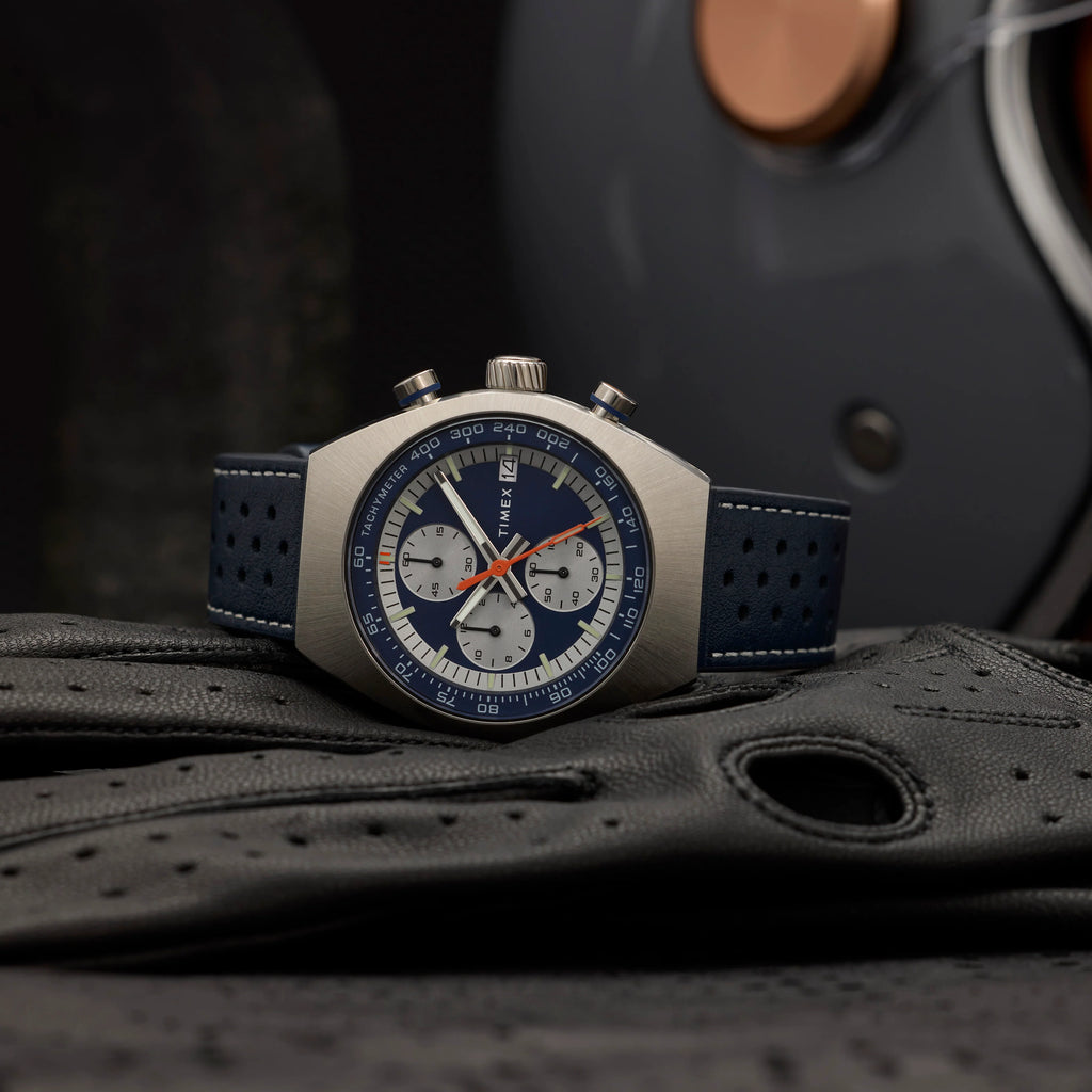 Mens Legacy Tonneau SST Blue Dial Blue Strap Watch TW2W93500