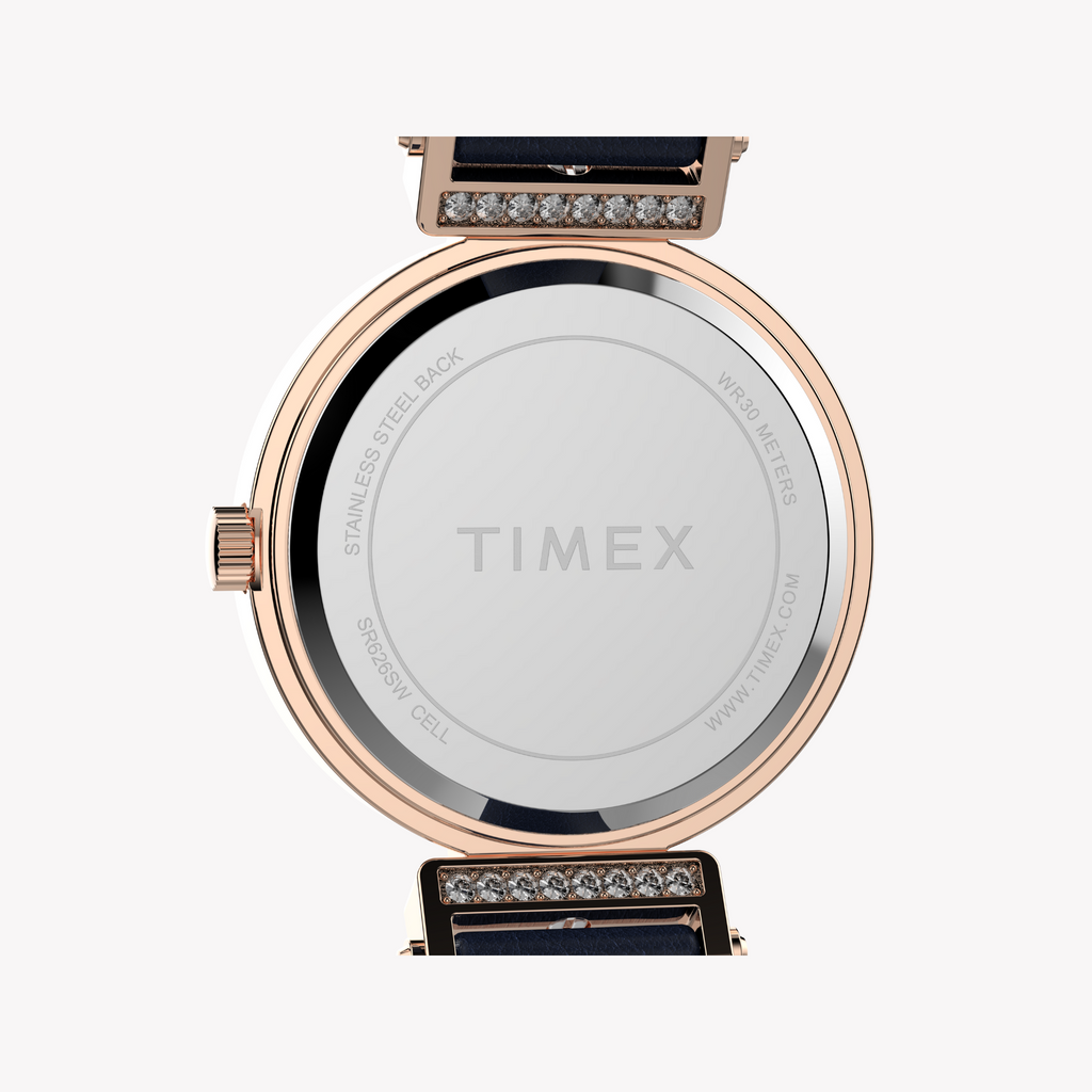 TIMEX Women's Rose Gold, Pink Leather | TW2W96300