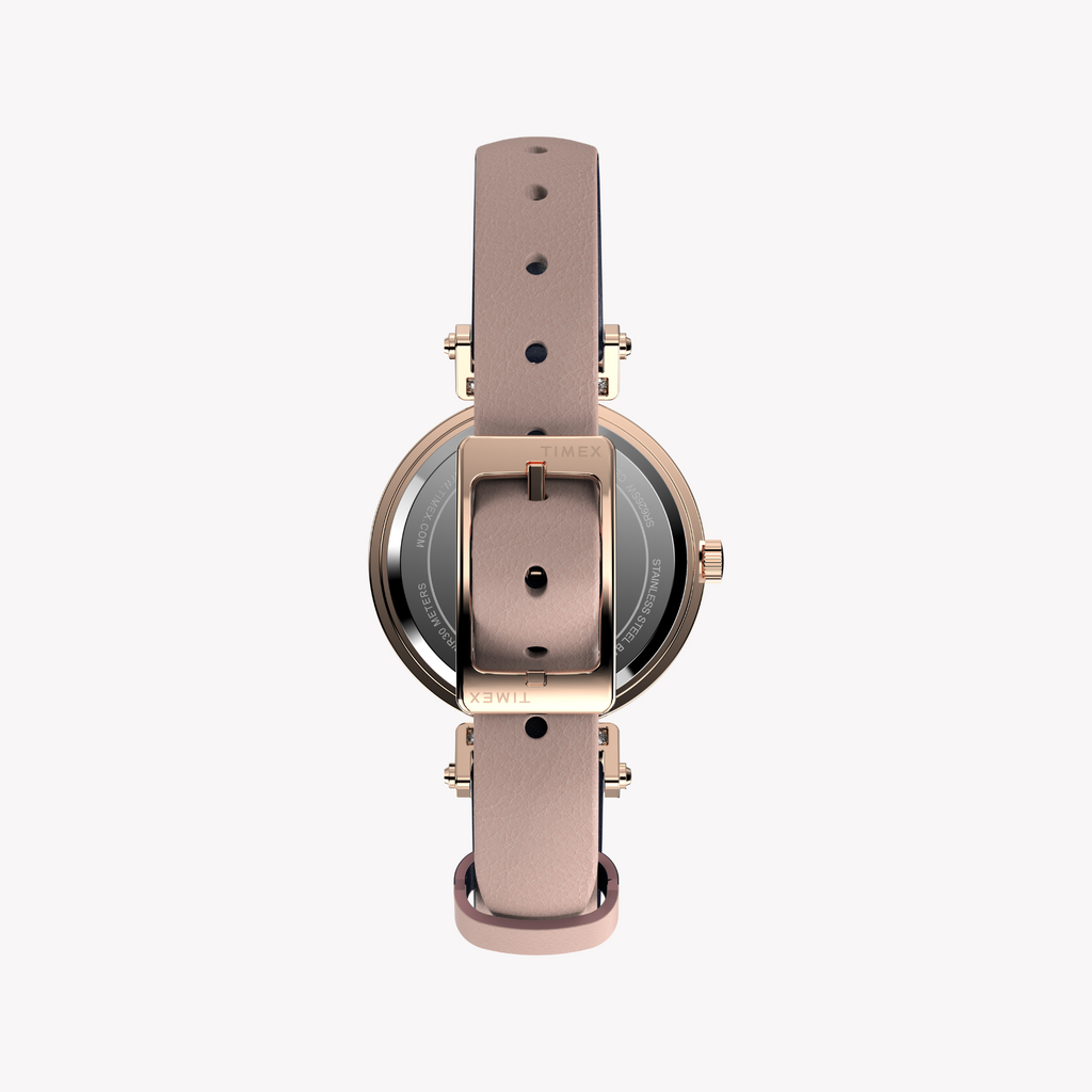 TIMEX Women's Rose Gold, Pink Leather | TW2W96300