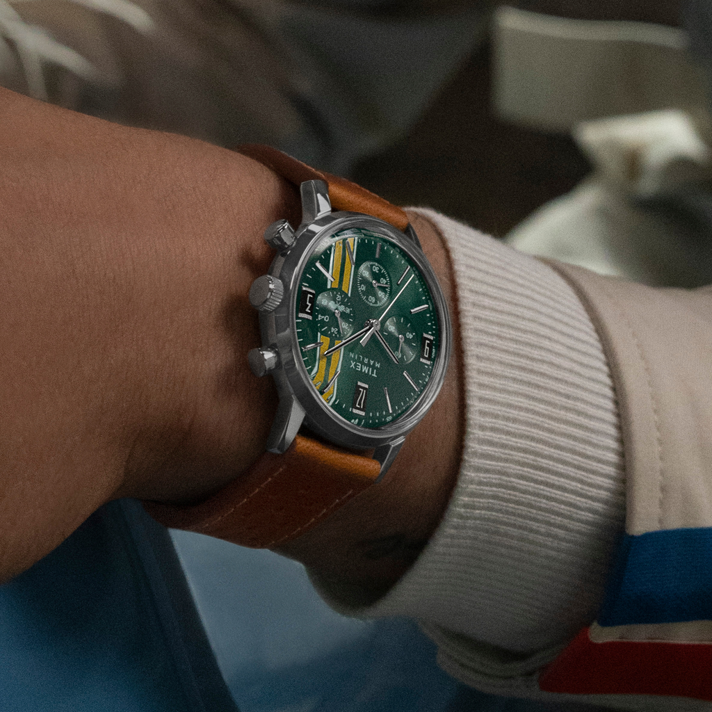 TIMEX Men's Stainless Steel, Silver/Brown | TW2W99100