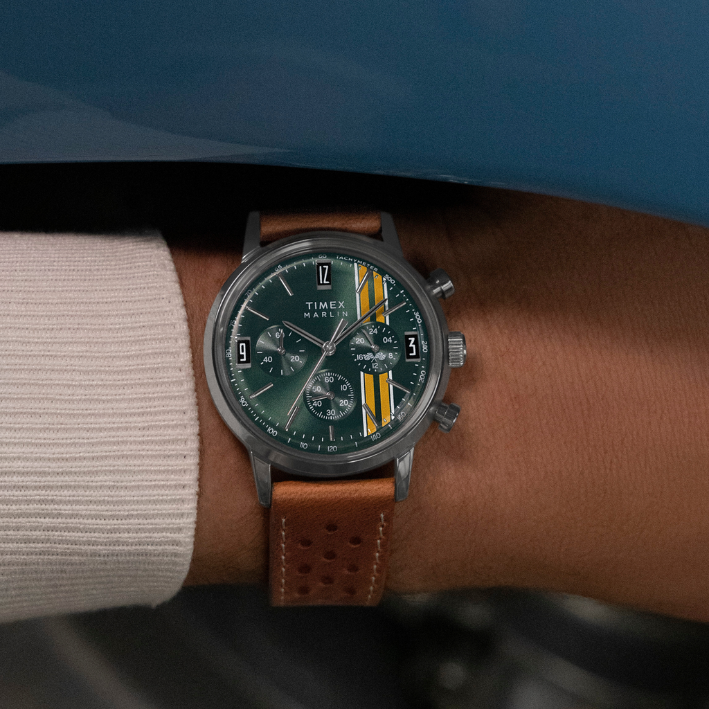 TIMEX Men's Stainless Steel, Silver/Brown | TW2W99100