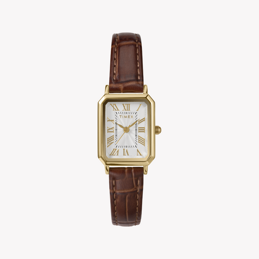 TIMEX Women's Gold/Brown Quartz Watch | TW2Y00900