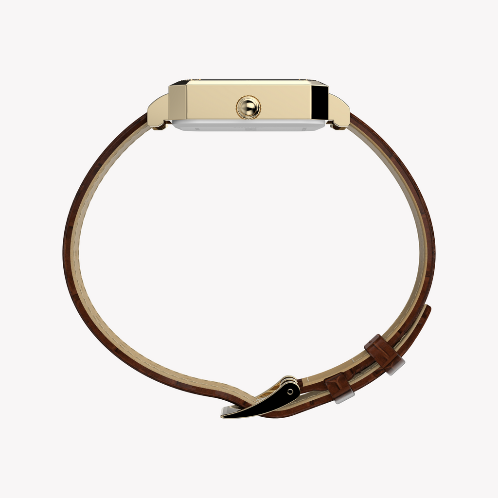 TIMEX Women's Gold/Brown Quartz Watch | TW2Y00900