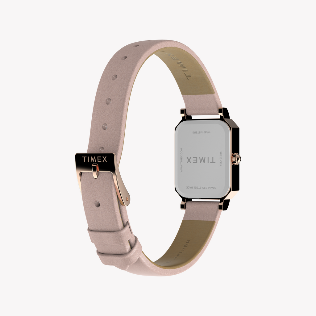 TIMEX Women's Rose Gold/Pink Leather Watch | TW2Y01100
