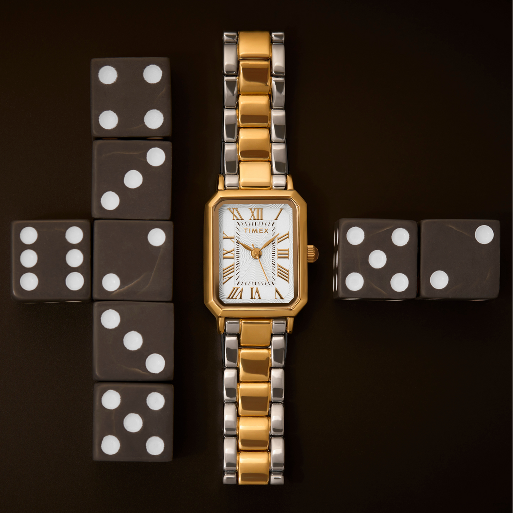 Timex Women's Silver/Gold Alloy Watch | TW2Y01300