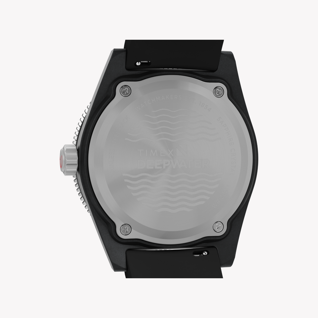 TIMEX Men's Black Resin Watch, Black/Black | TW2Y02200