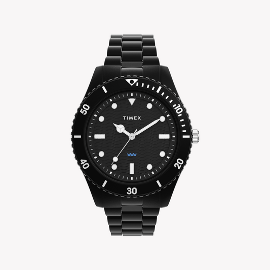 Timex Men's Black Ocean Plastic Watch | TW2Y04500