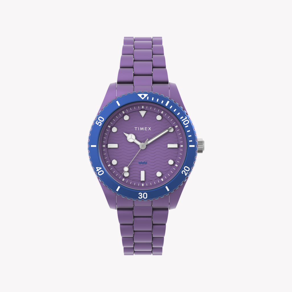 Timex Women's Purple Watch, Tide Ocean Plastic | TW2Y04800