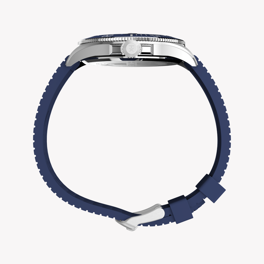 Timex Men's Silver/Blue Watch | TW2Y05000