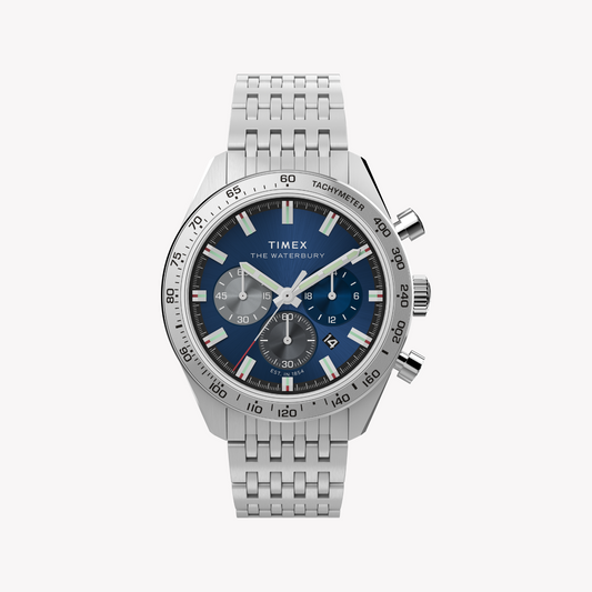 TIMEX Men's Silver Stainless Steel Watch | TW2Y18500