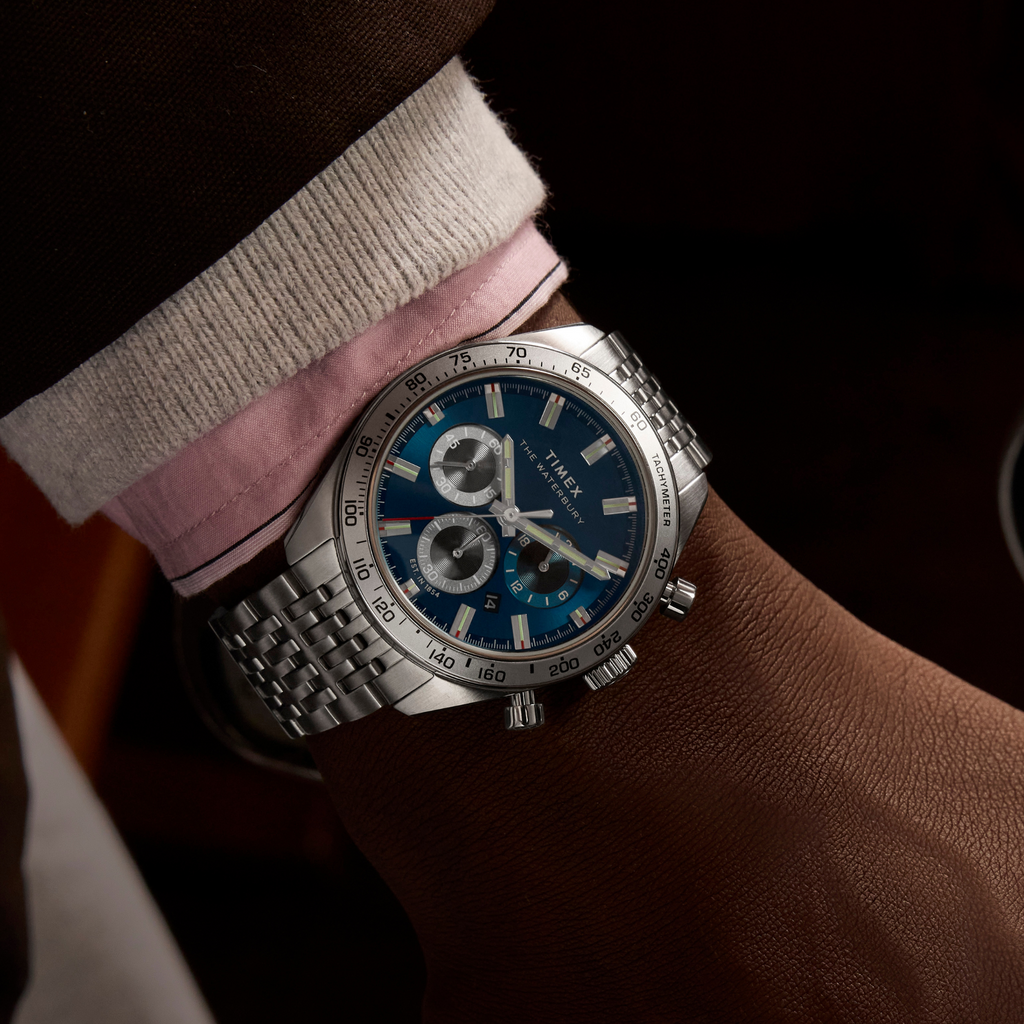 TIMEX Men's Silver Stainless Steel Watch | TW2Y18500