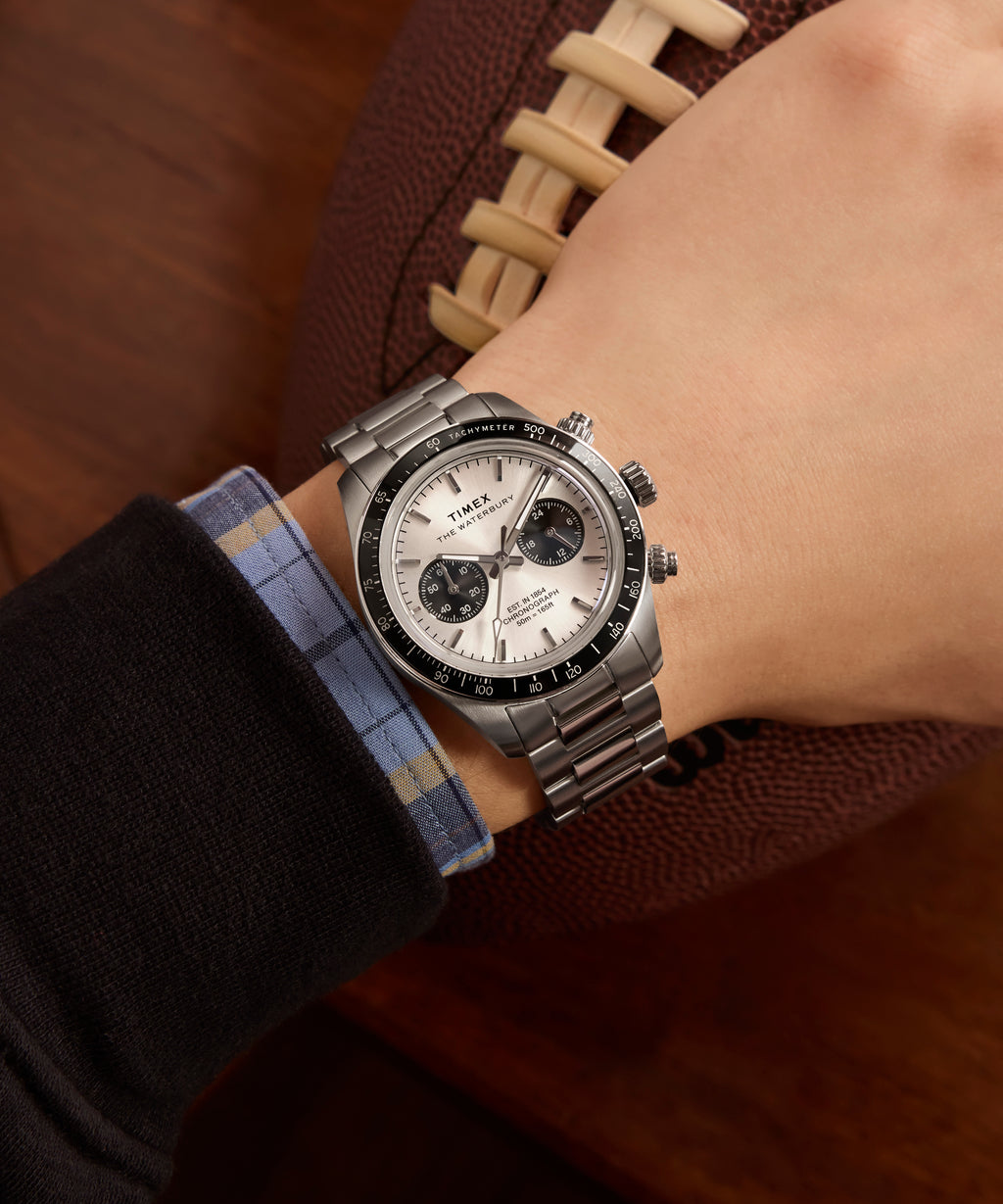 Timex Men's Silver Watch, Stainless Steel | TW2Y19200