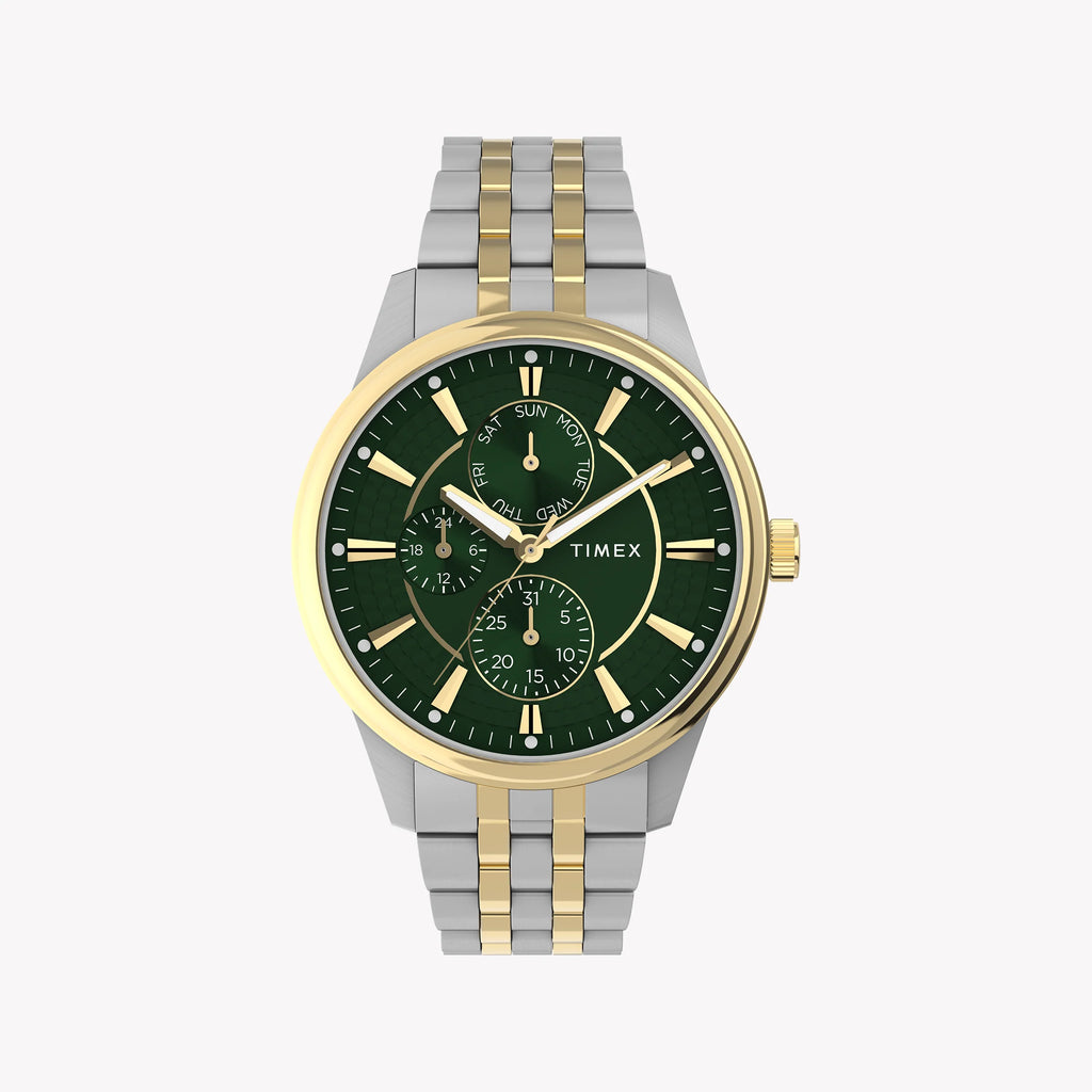 Chicago Multi 45mm Two-Tone Case Green Dial Bracelet TW2Y21400
