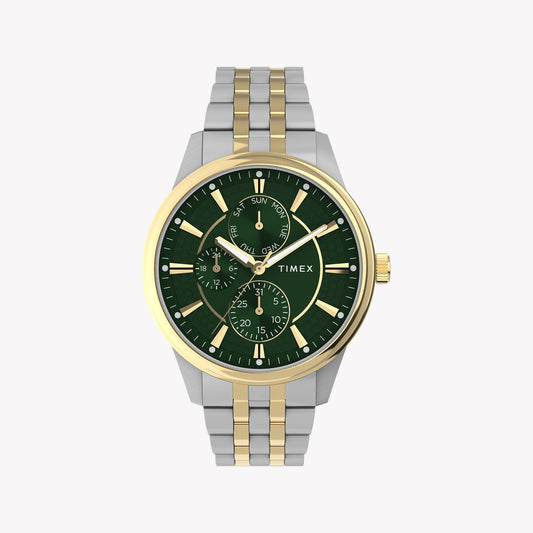 Chicago Multi 45mm Two-Tone Case Green Dial Bracelet TW2Y21400