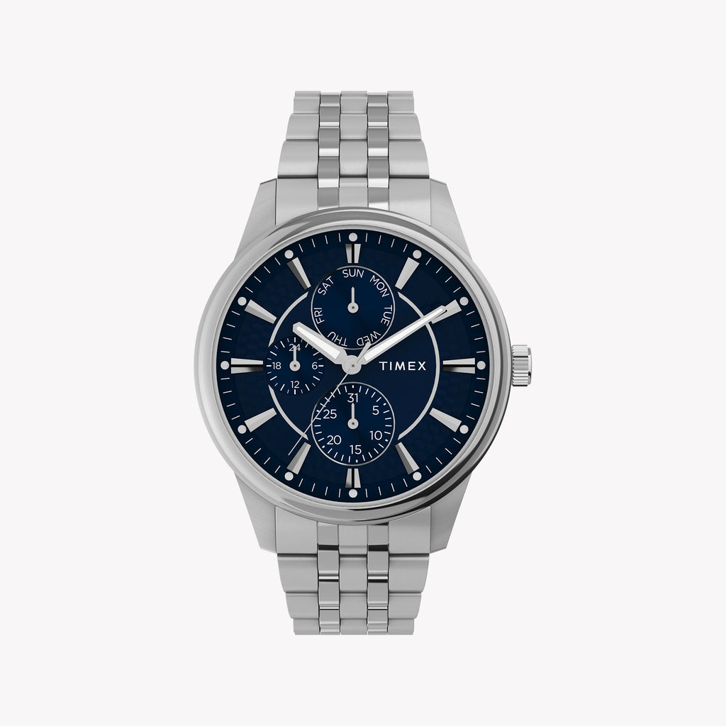 Chicago Multi 45mm Silver Tone Case Blue Dial Bracelet TW2Y21500