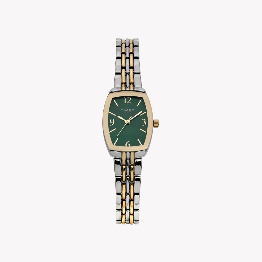 Women’s Two-Tone Case & Bracelet with Green Dial TW2Y22300 | Elegant Watch
