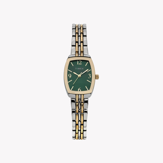Women’s Two-Tone Case & Bracelet with Green Dial TW2Y22300 | Elegant Watch