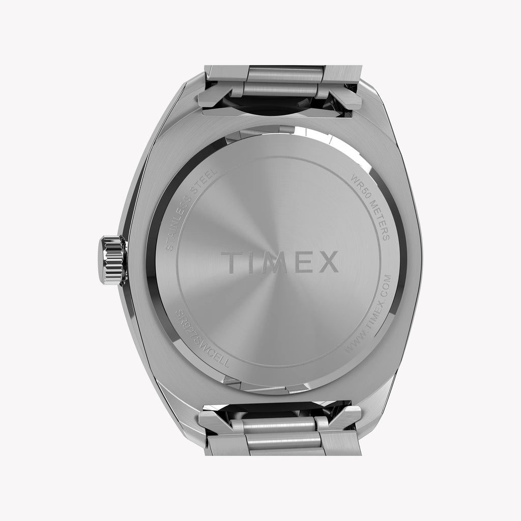 Mens Silver-tone Case & Bracelet with Black Dial TW2Y22600 | Stylish Watch