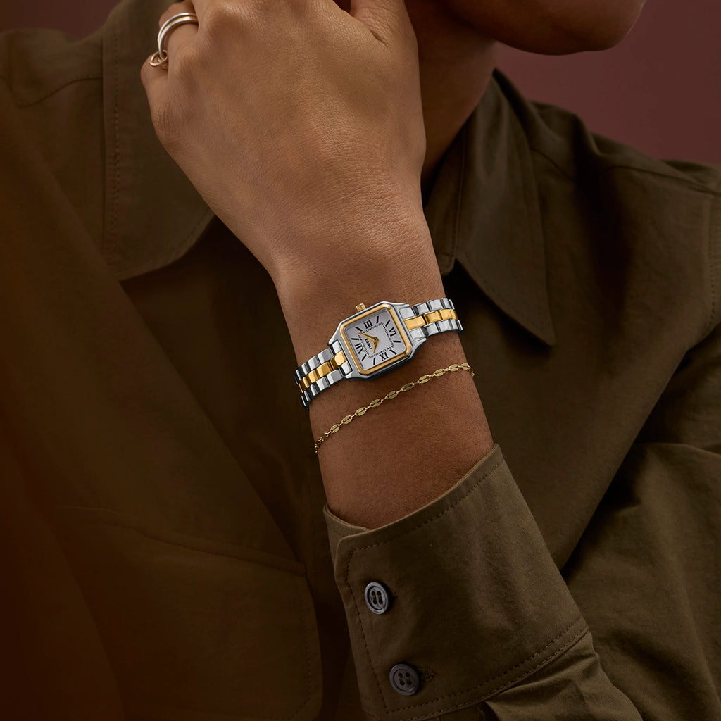 Addison Two-tone Case & Bracelet White Dial TW2Y23900 | Stylish Watch