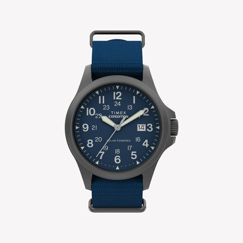 Expedition Field Post Solar 41mm Gunmetal Black Dial Black rPET Strap | TW2Y31700