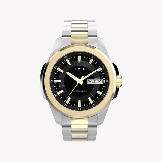 Essex 3-Hand Black Dial Two Tone SST Bracelet | Model TW2Y35300