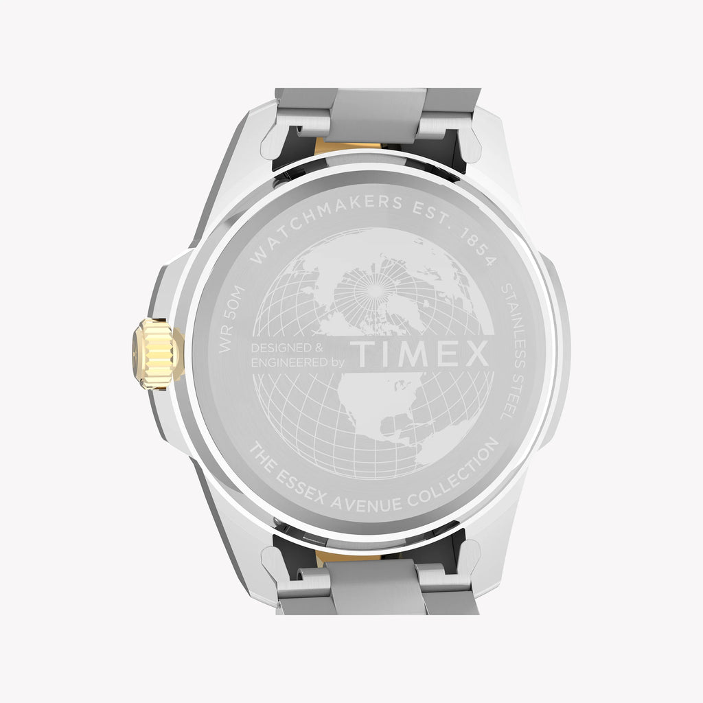 Essex 3-Hand Black Dial Two Tone SST Bracelet | Model TW2Y35300