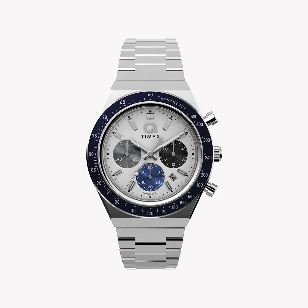 Q Timex Chronograph 40mm Stainless Steel Watch | TW2Y36200