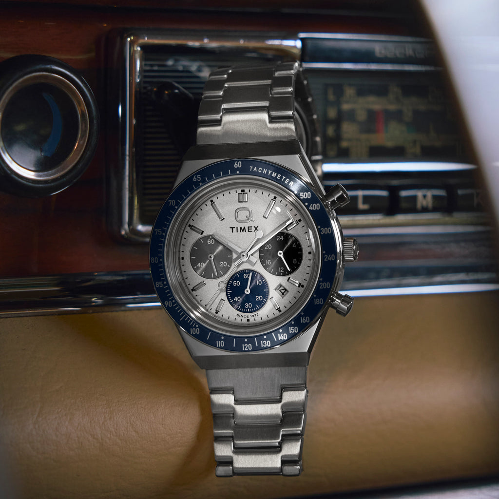 Q Timex Chronograph 40mm Stainless Steel Watch | TW2Y36200