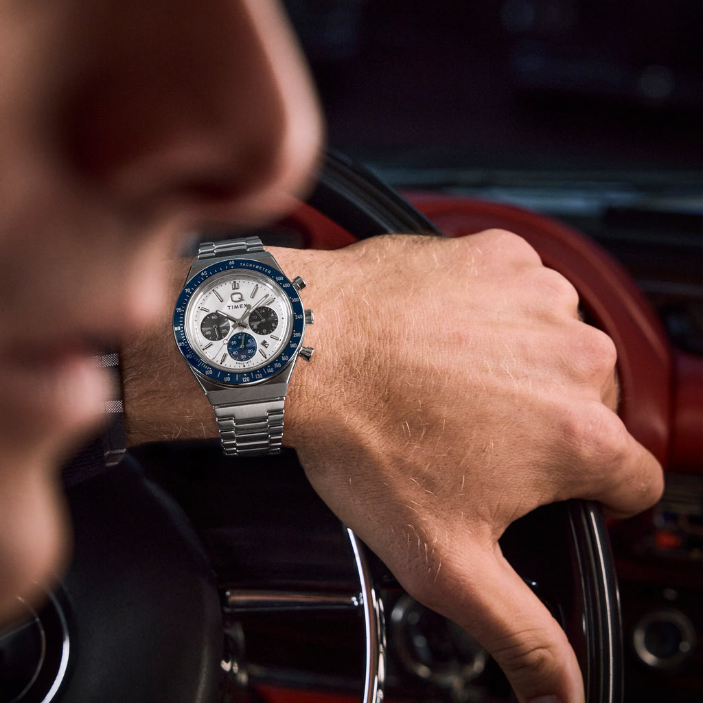 Q Timex Chronograph 40mm Stainless Steel Watch | TW2Y36200