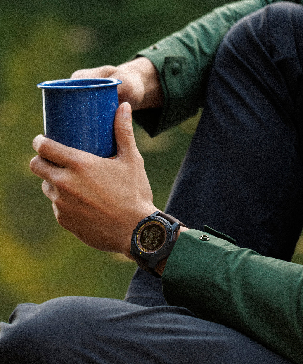 Timex Men's Black/Brown, Synthetic/Silicone | TW4B33800