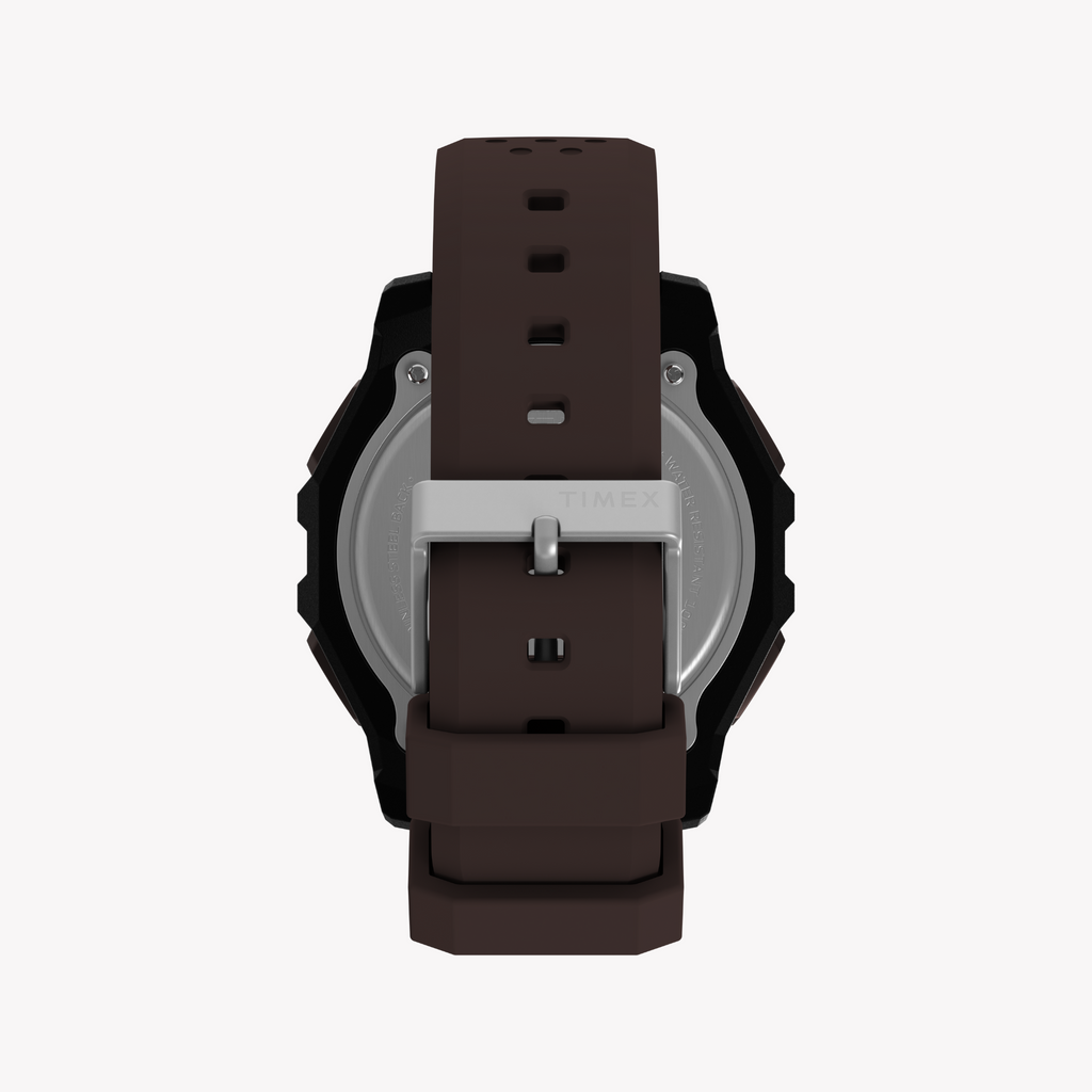 Timex Men's Black/Brown, Synthetic/Silicone | TW4B33800