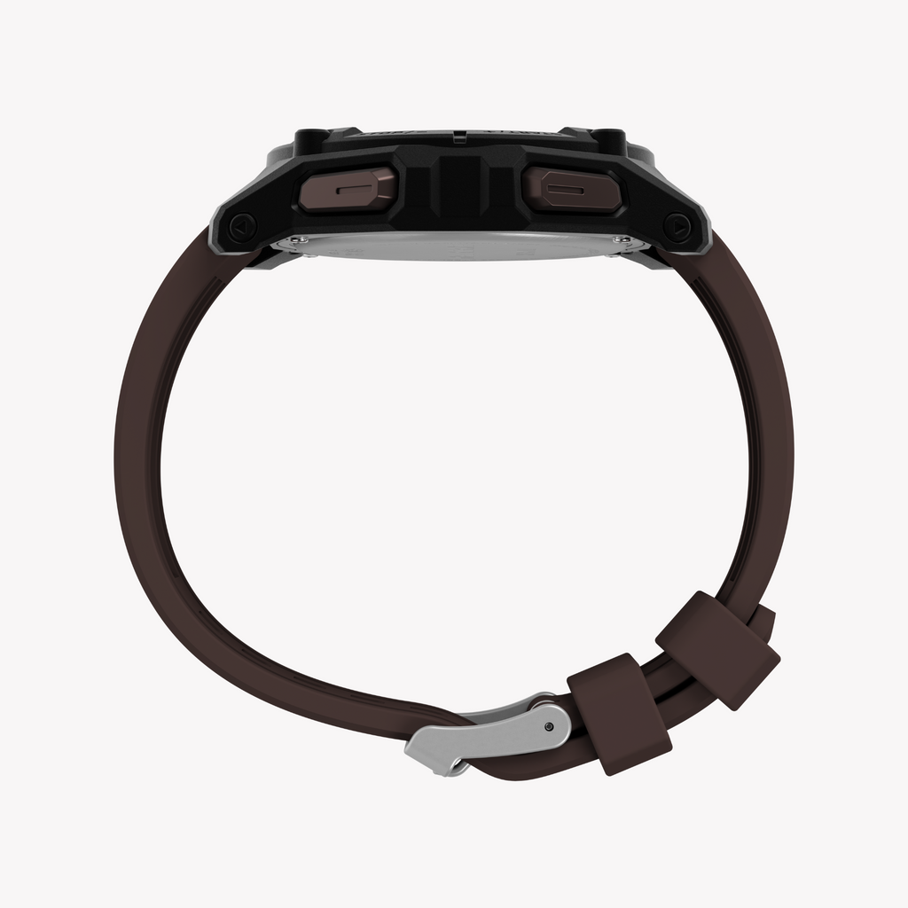 Timex Men's Black/Brown, Synthetic/Silicone | TW4B33800