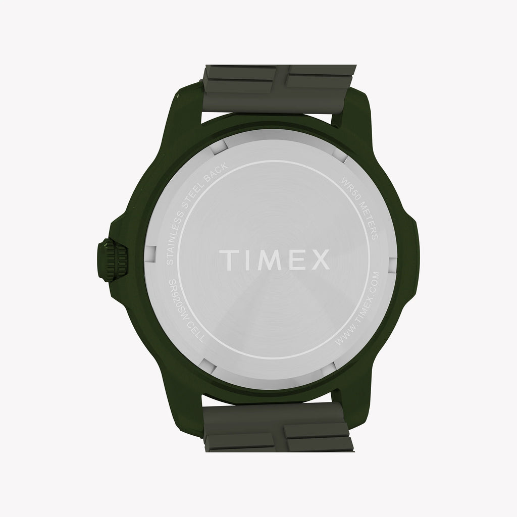 Timber Aluminum Case Green Dial Silicone Strap TW4B34700 Watch | Sporty & Lightweight