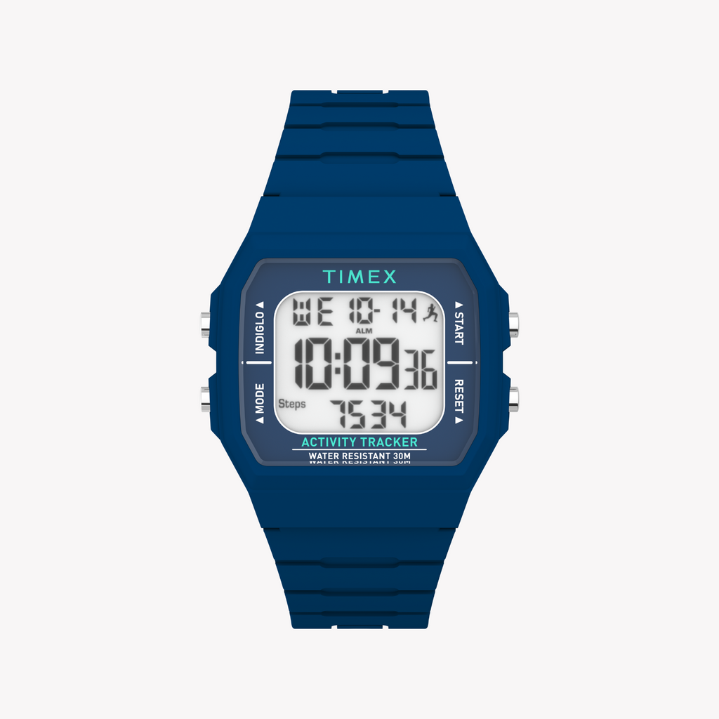Timex Unisex's Resin Blue, Silicone Blue | TW5M55700