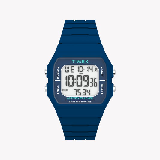 Timex Unisex's Resin Blue, Silicone Blue | TW5M55700