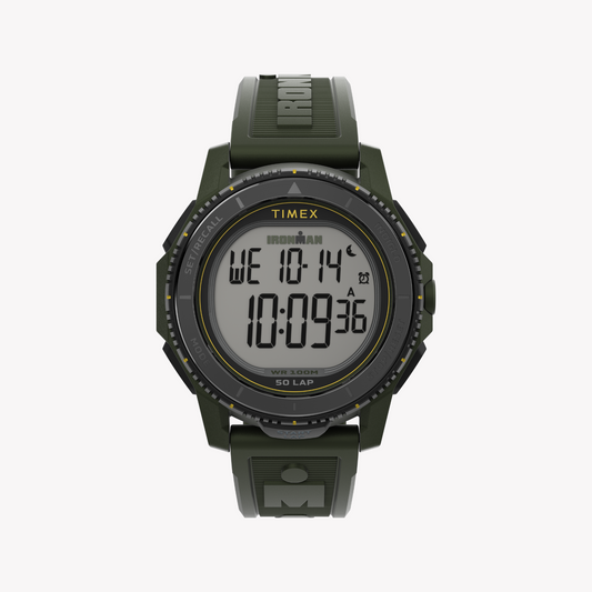 TIMEX Men's Resin/Black, Rubber/Green | TW5M58000